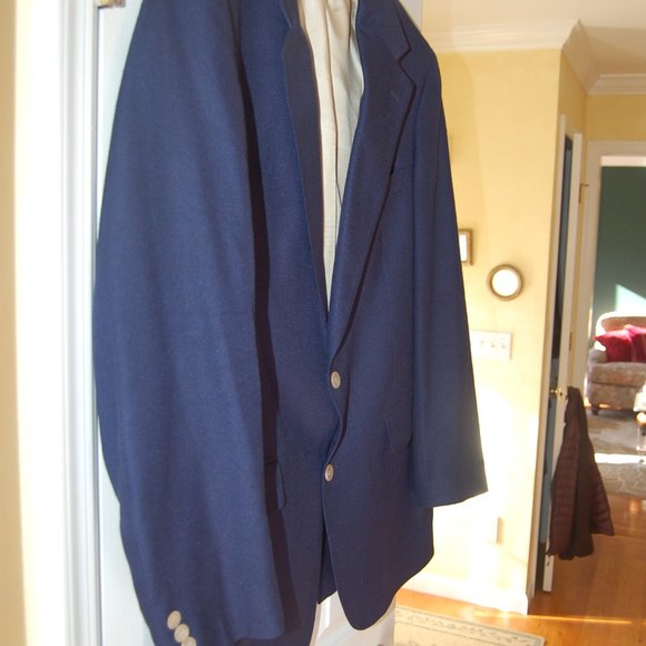 Brooks Brothers 2 Button Silk Royal Blue Blazer - Picture 3 of 8
